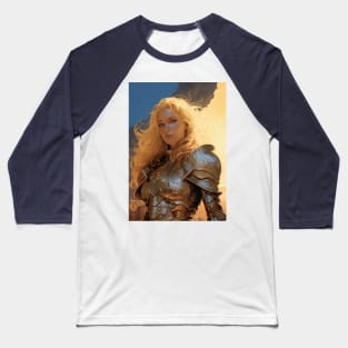 Blonde Warrior Baseball T-Shirt